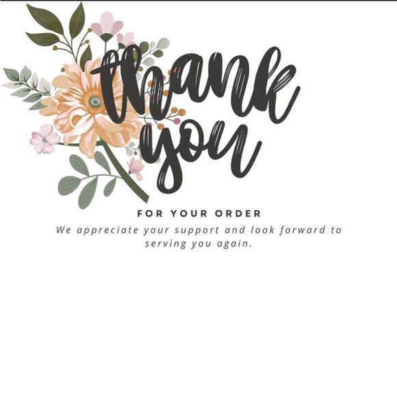50 PERSONALIZED Thank You Cards - Picture 1 of 5